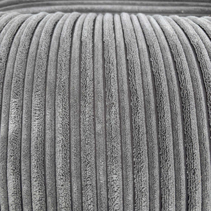 'Armstrong’ Grey Jumbo Cord Fabric Armchair