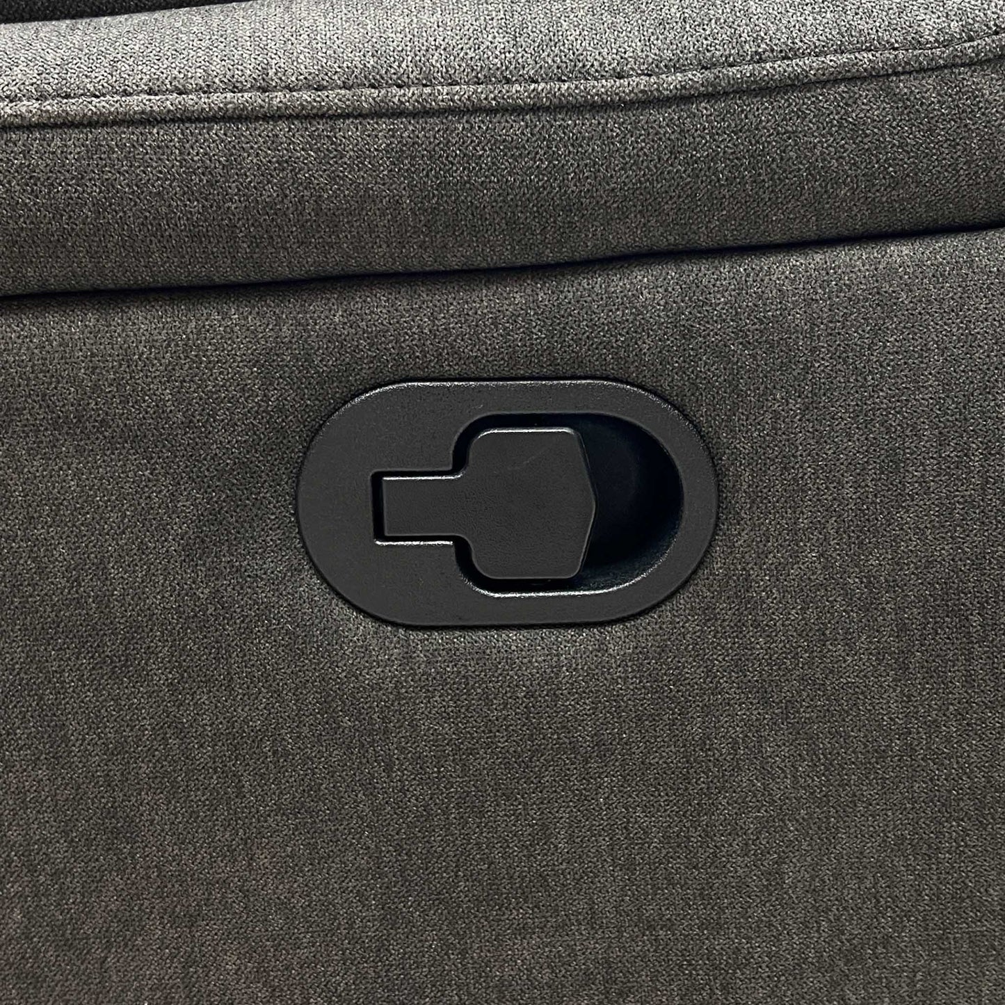 'Albion’ Grey Chenille 3 Seater High Back Manual Recliner Sofa