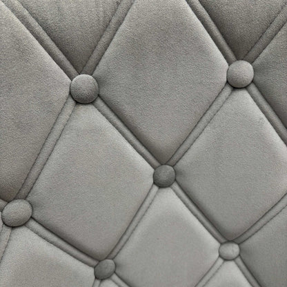 ‘Donnie’ Grey Fabric Set of 4 Dining Chairs