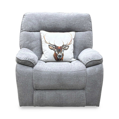 ‘Paulo’ Grey Fabric Electric Rise and Recline Massage Armchair with Heating Function