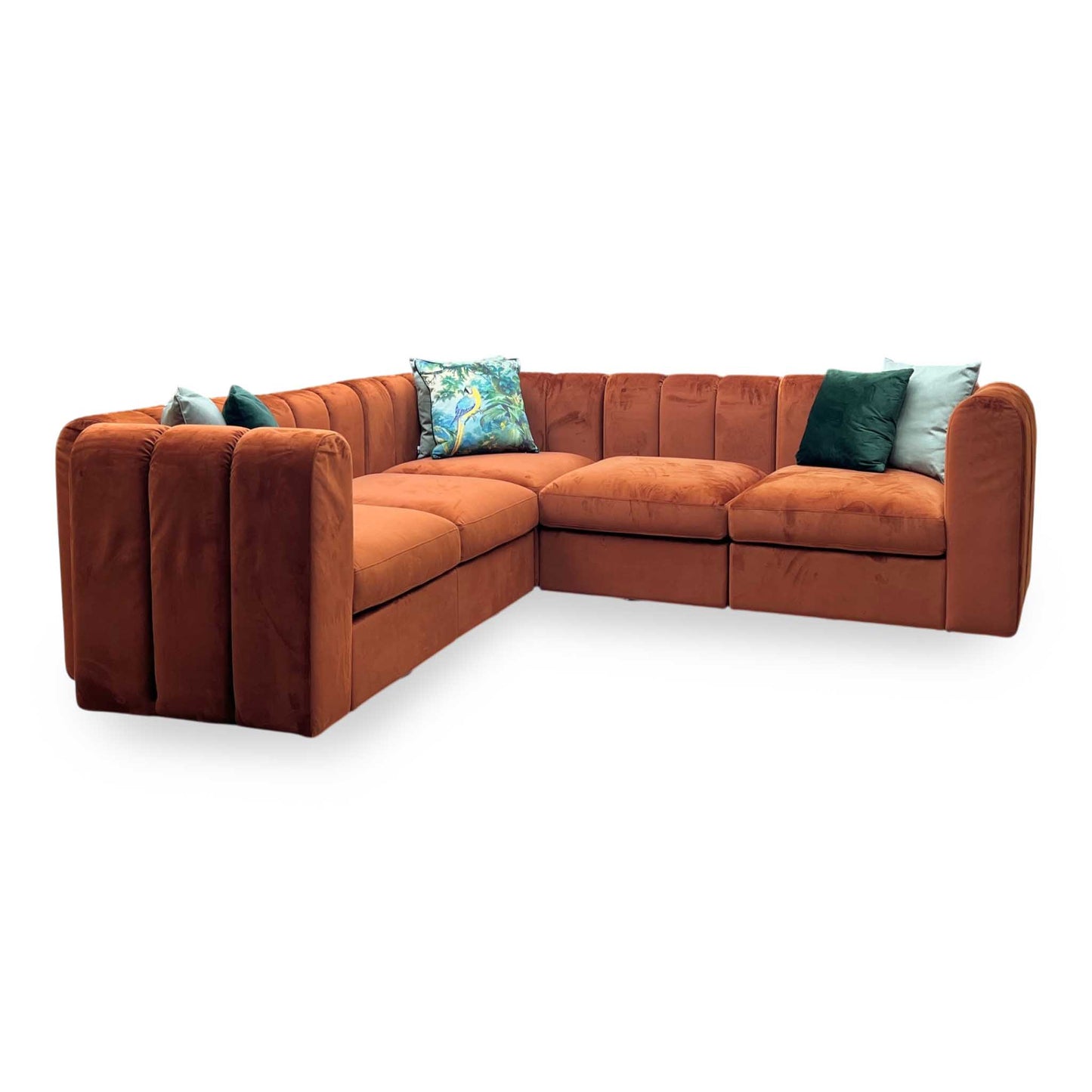 ‘New Sofables’ So Together Rust Orange Sofables Splendour Fabric Modular Corner Sofa
