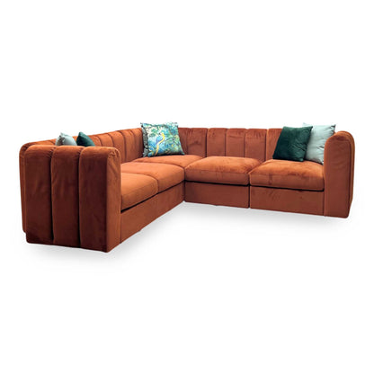 ‘New Sofables’ So Together Rust Orange Sofables Splendour Fabric Modular Corner Sofa