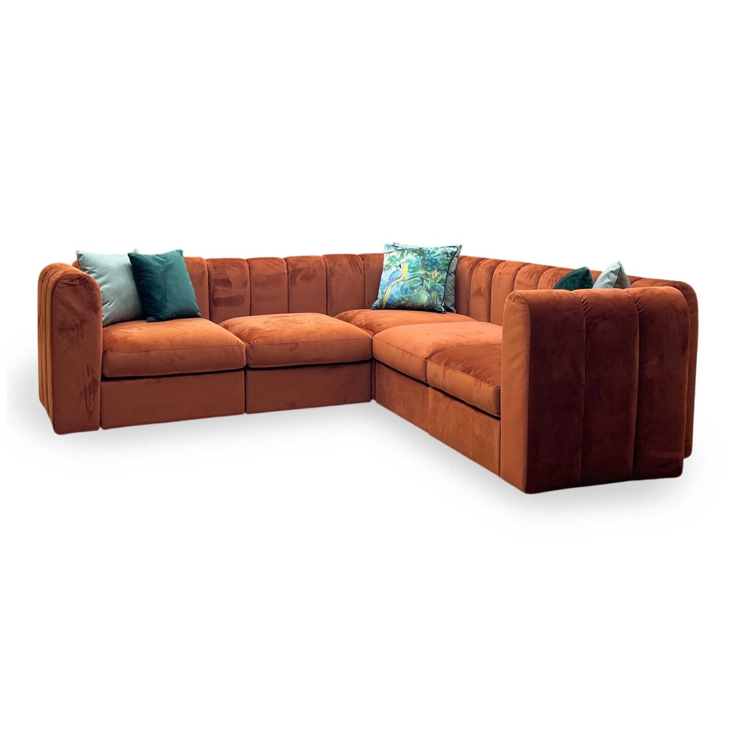 ‘New Sofables’ So Together Rust Orange Sofables Splendour Fabric Modular Corner Sofa