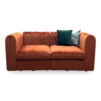 ‘New Sofables’ So Together Rust Orange Sofables Splendour Fabric 2 Seater Sofa