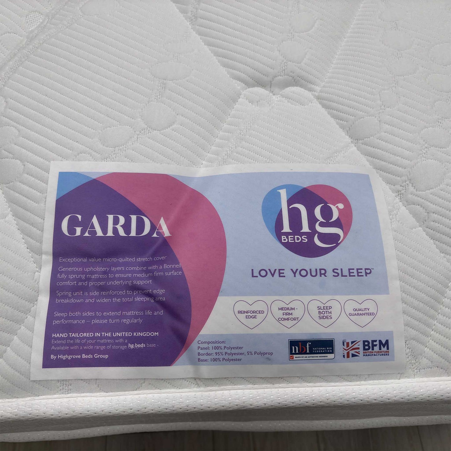 ‘Billy’ Carbon Grey Fabric Guest Bed Including 2x mattress - Single