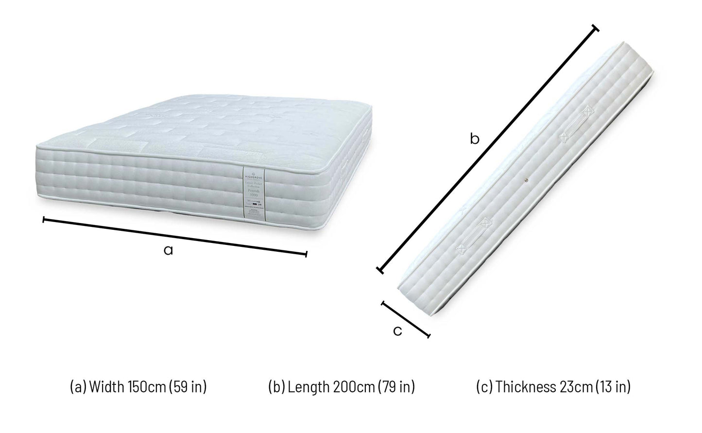 ‘Penrith’ 1000 Pocket Sprung Mattress - King
