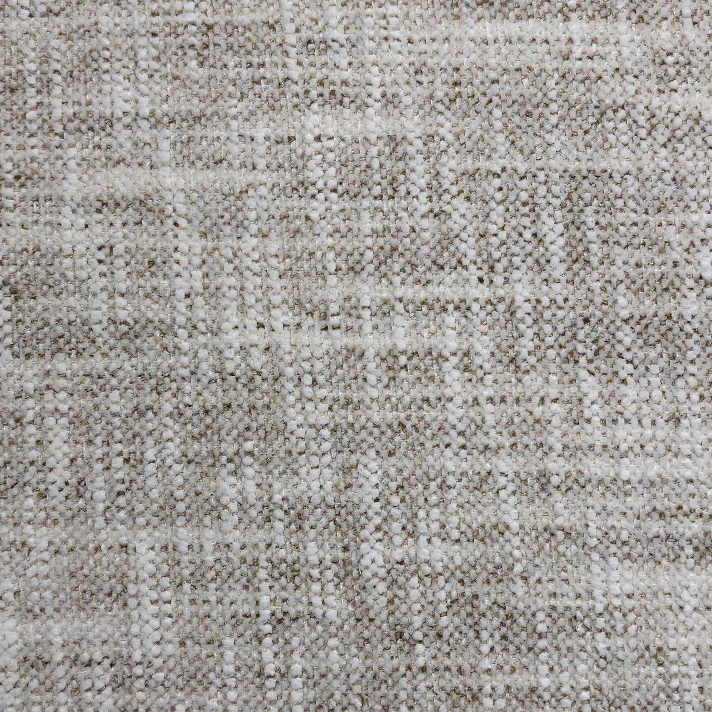 High-definition close-up macro view of the Fab MGA R04 Beige upholstery fabric, detailing the rich woven textile pattern, durable neutral yarn density, and soft tactile weave.