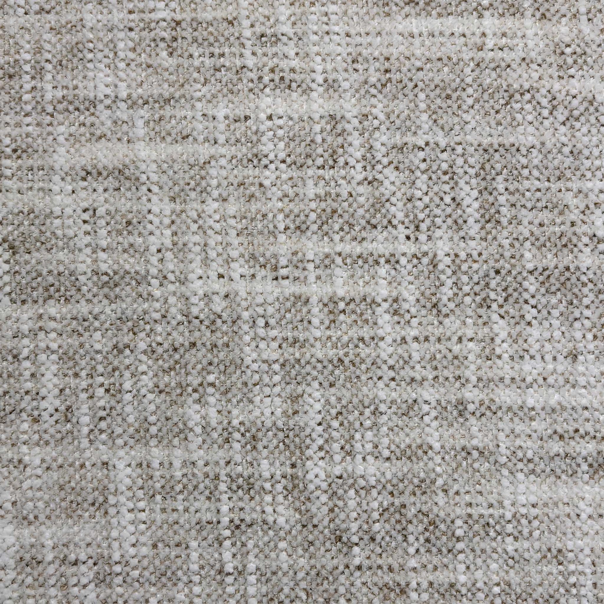 High-definition close-up macro view of the Fab MGA R04 Beige upholstery fabric, detailing the rich woven textile pattern, durable neutral yarn density, and soft tactile weave.