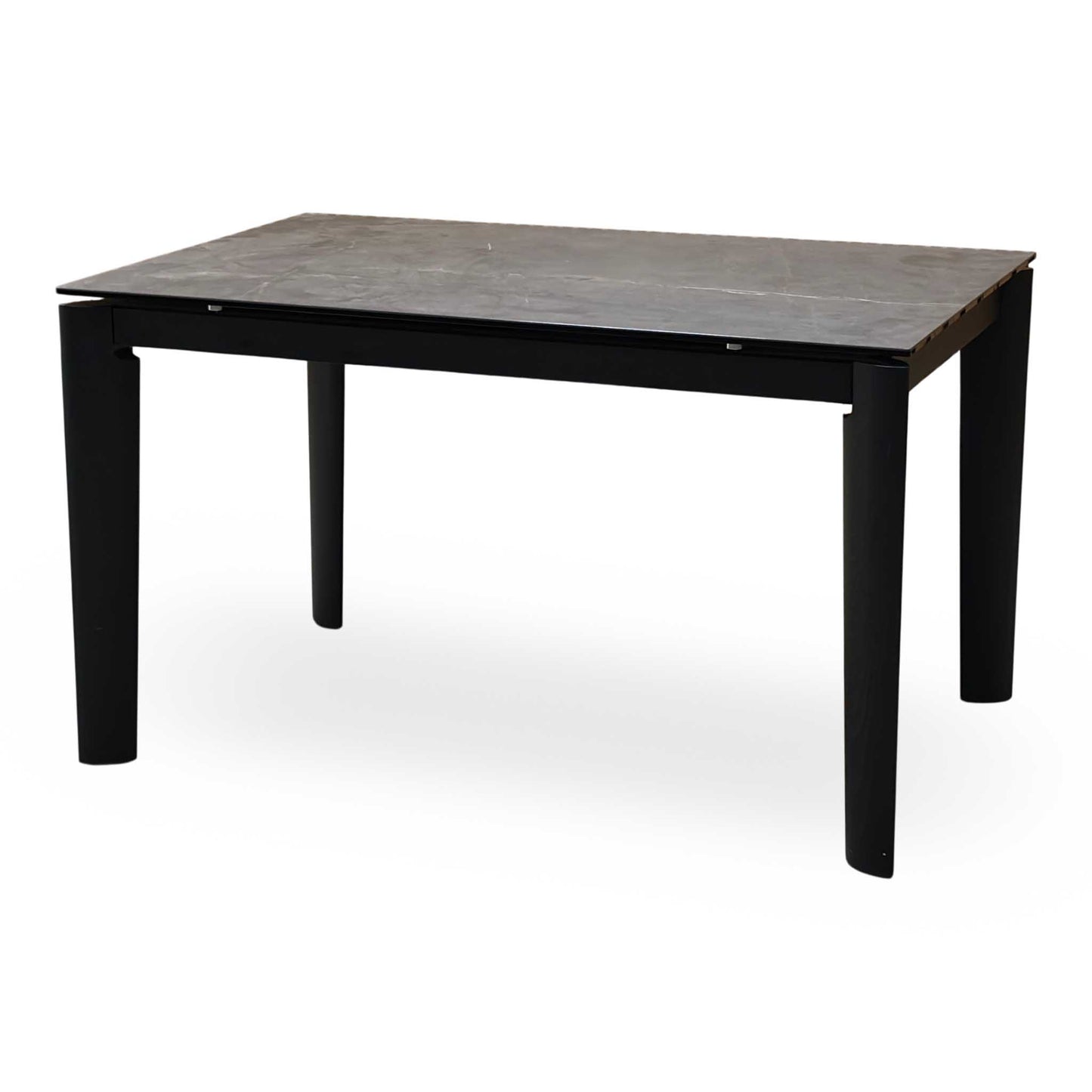 'Connubia ‘Rosa’ Brown Wdn Grp-Brz Ceramic Top Extending Dining Table with Wooden Legs Furniture Village