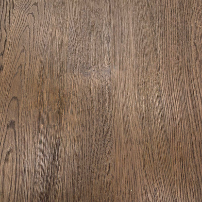 'Mars' Dark Oak Solid Oak 190cm Dining Table with X-Shaped Legs