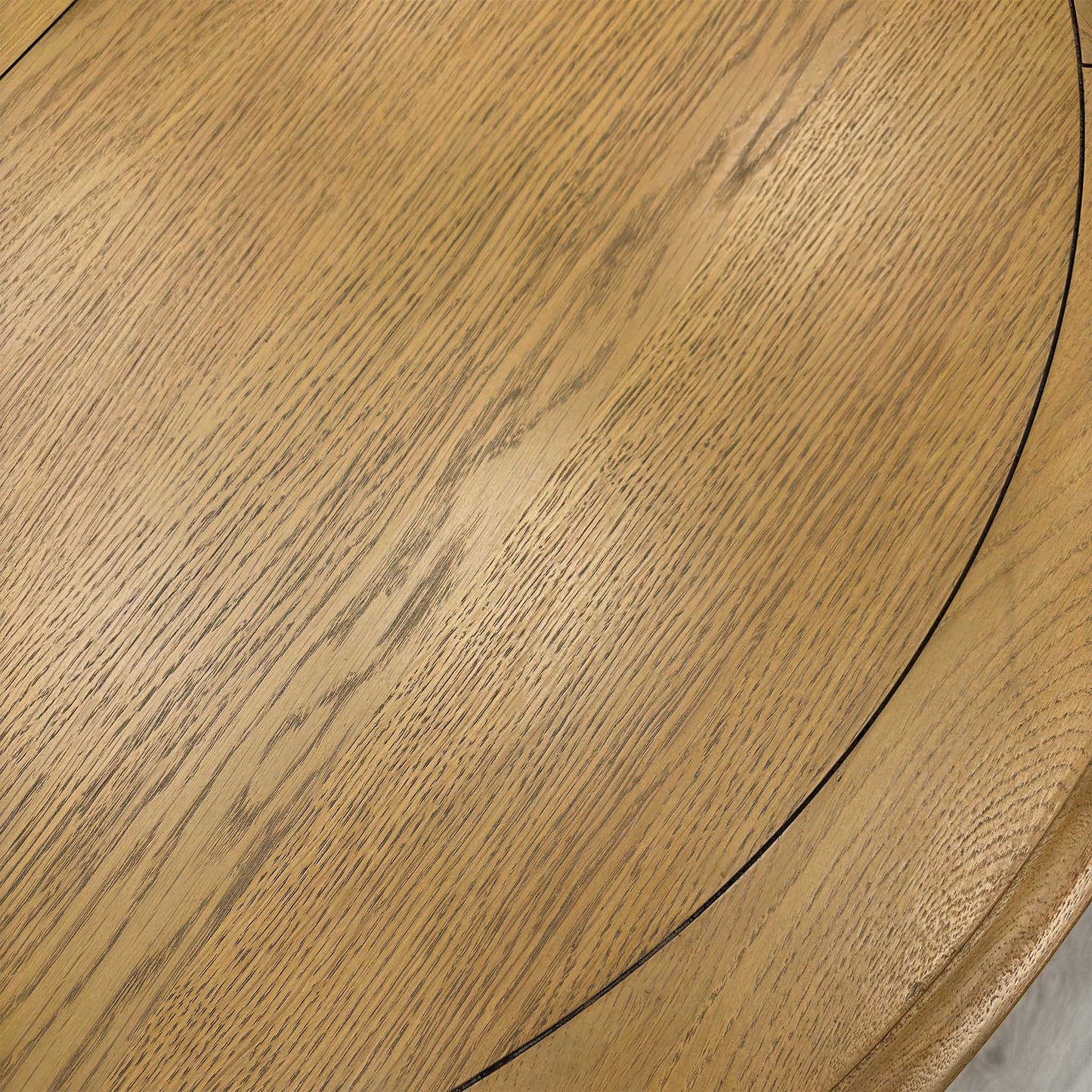 Furnitureland ‘Hamilton’ Solid Oak Round Extending Dining Table Furniture Village