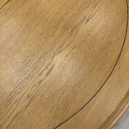 Furnitureland ‘Hamilton’ Solid Oak Round Extending Dining Table Furniture Village