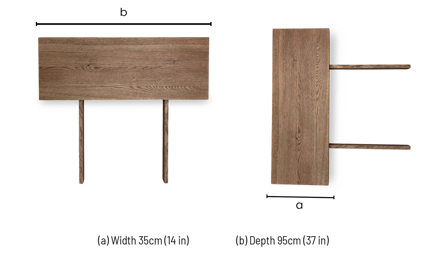 ‘Earth' Solid Oak 35cm Extension Leaf for Star Base Dining Table Furniture Village