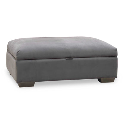 Parker Knoll ‘Hudson 23’ Brown Fabric Storage Footstool