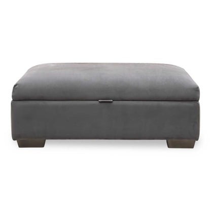 Parker Knoll ‘Hudson 23’ Brown Fabric Storage Footstool