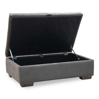 Parker Knoll ‘Hudson 23’ Brown Fabric Storage Footstool