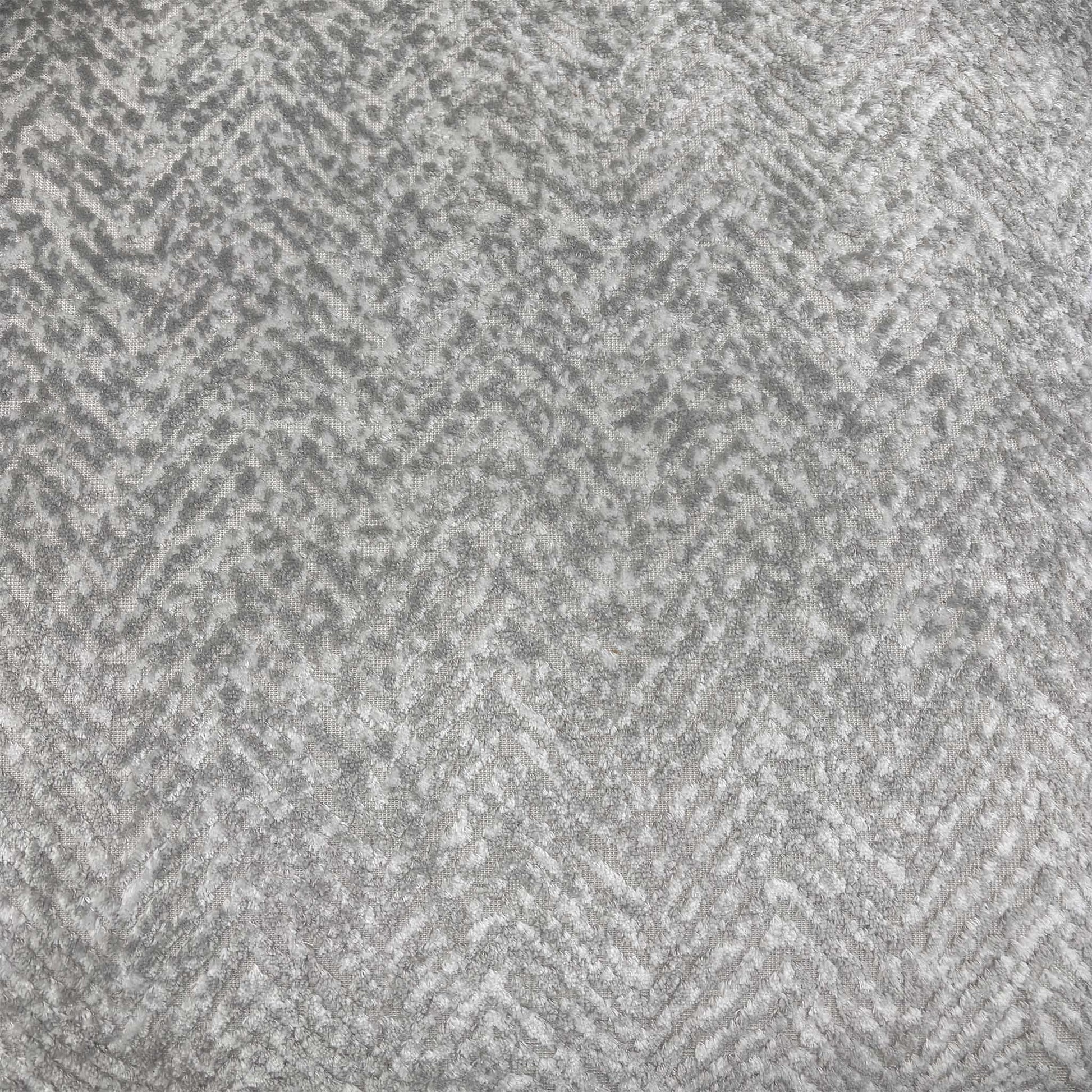 ‘Pandora’ Chevron Silver Fabric 3 Seater + Chair Sofa Set Furniture Village