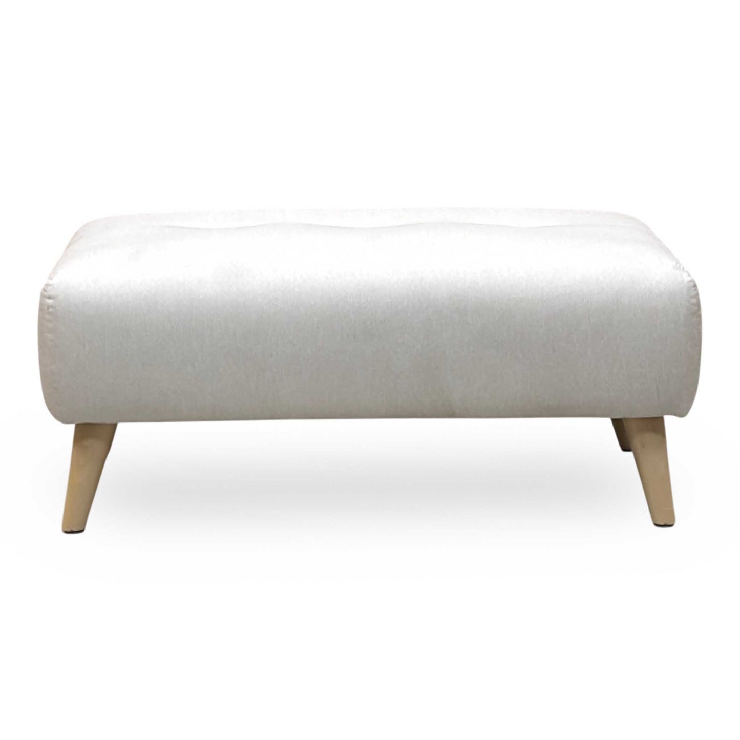 ‘Penny’ Beige Fabric Bench Stool