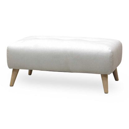 ‘Penny’ Beige Fabric Bench Stool