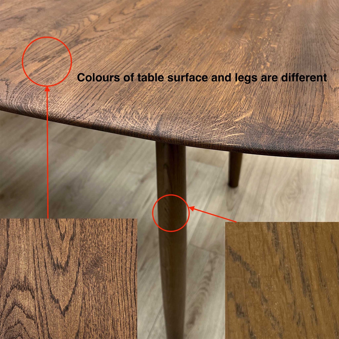 ‘Stockholm’ Dark Oak Solid Oak Large Extending Dining Table Furniture Village