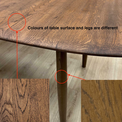 ‘Stockholm’ Dark Oak Solid Oak Large Extending Dining Table Furniture Village