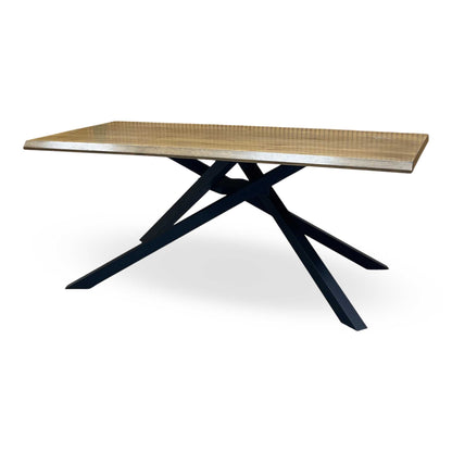 ‘Sapporo' Dark Oak Solid Oak Fixed Dining Table