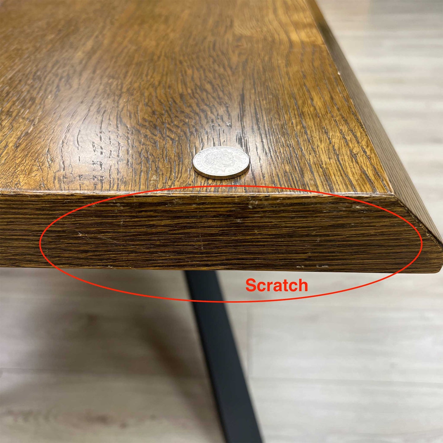 ‘Sapporo' Dark Oak Solid Oak Fixed Dining Table