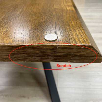 ‘Sapporo' Dark Oak Solid Oak Fixed Dining Table