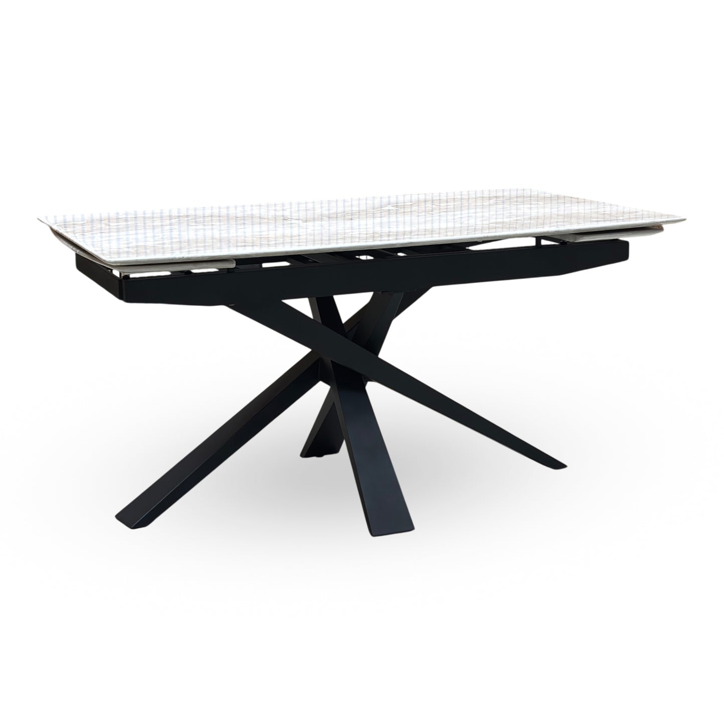 ‘Germain’ Real Marble Top Small Extending Dining Table