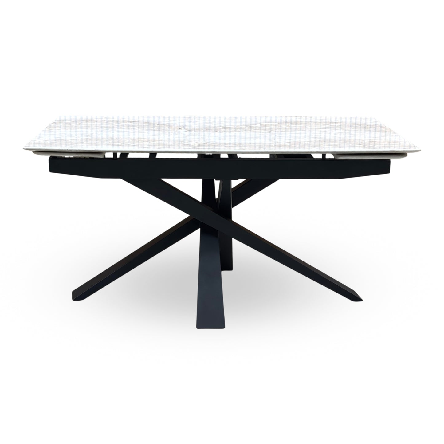 ‘Germain’ Real Marble Top Small Extending Dining Table