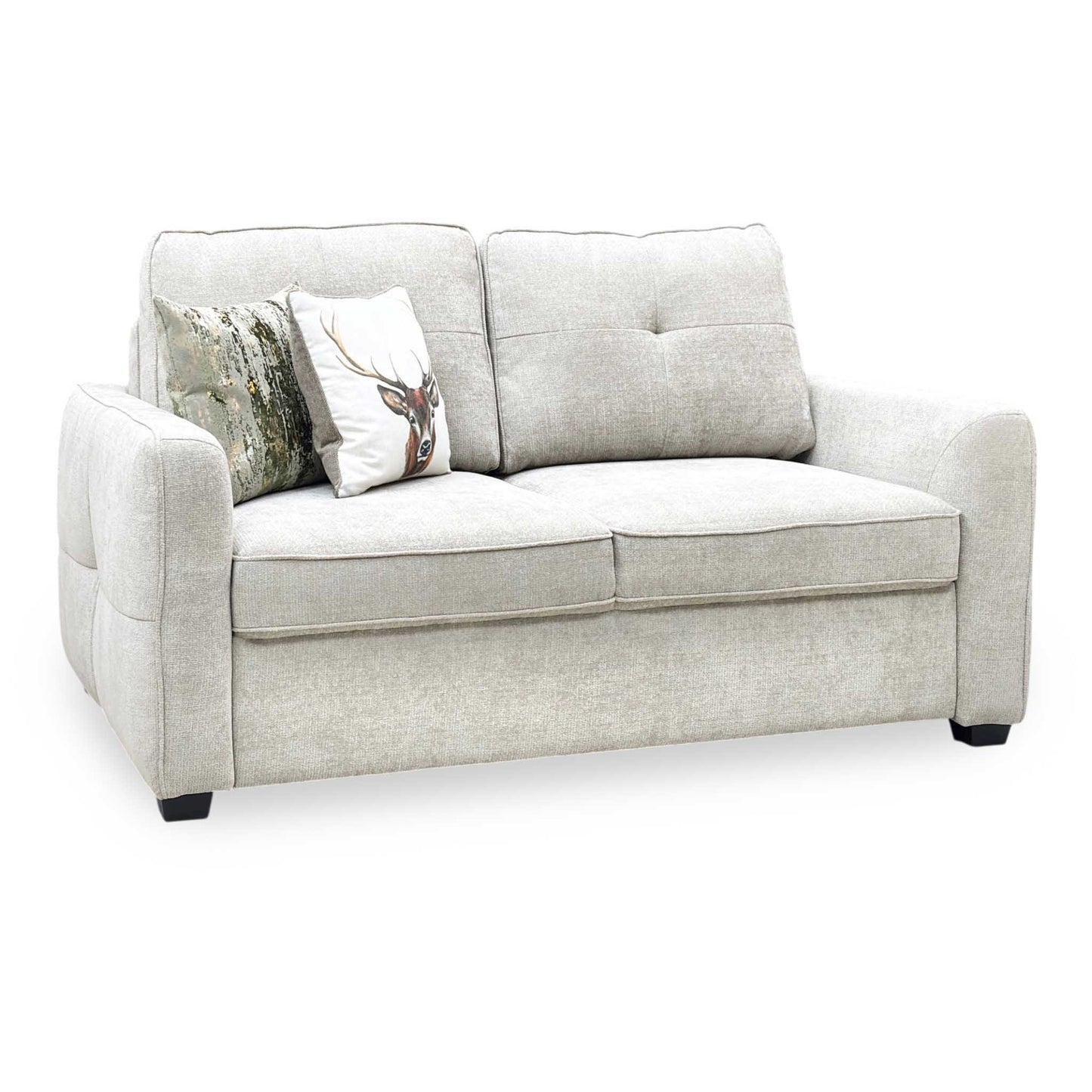 ‘Karen’ Beige Fabric 2 Seater Sofa Bed