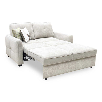 ‘Karen’ Beige Fabric 2 Seater Sofa Bed