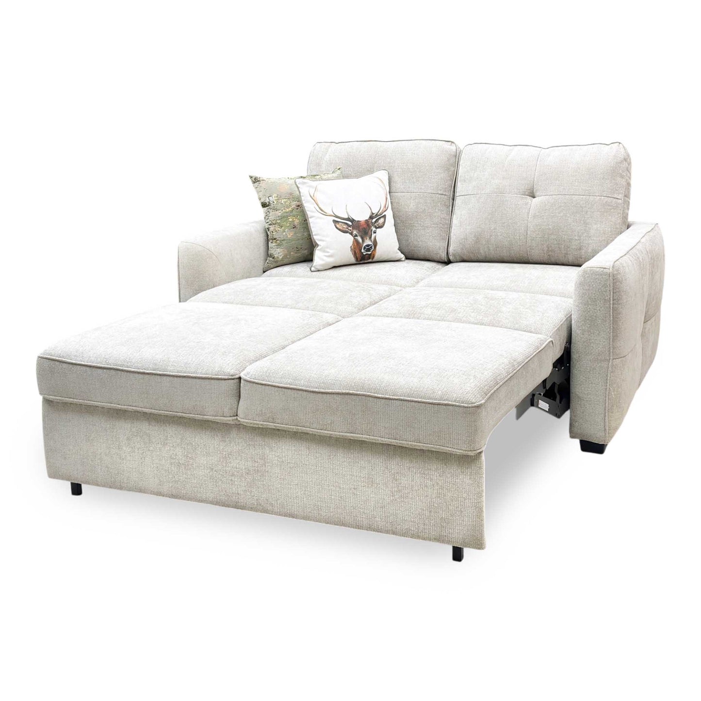‘Karen’ Beige Fabric 2 Seater Sofa Bed