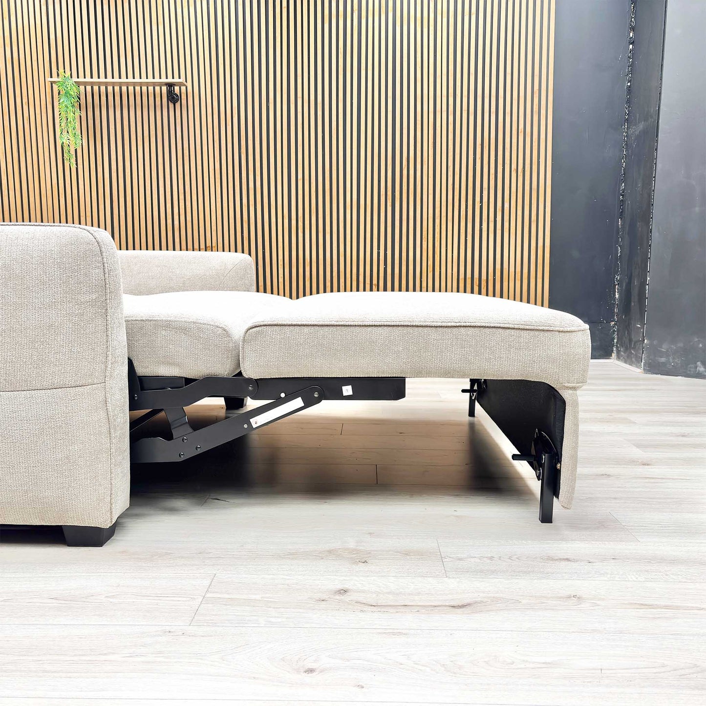 ‘Karen’ Beige Fabric 2 Seater Sofa Bed
