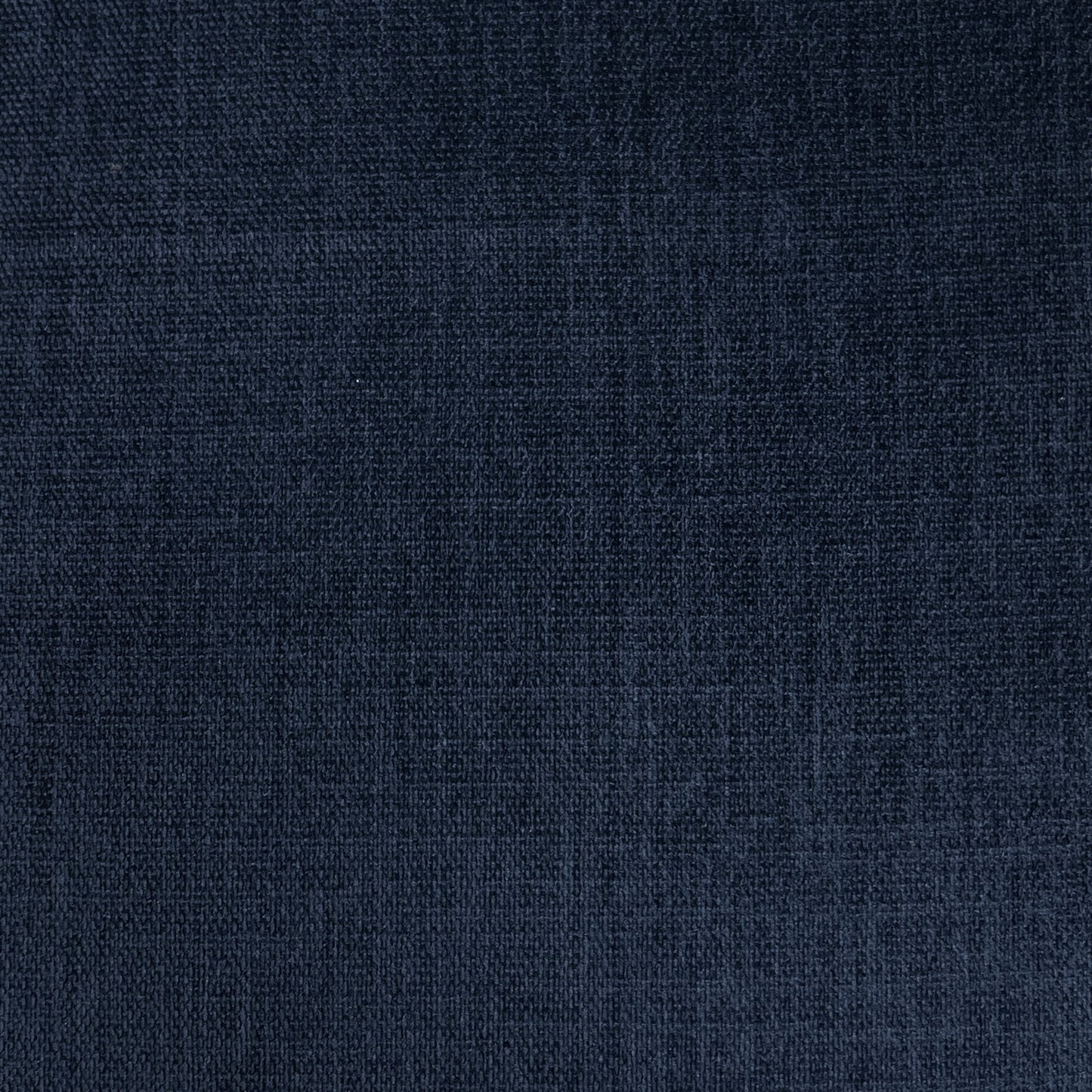 High-definition close-up macro view of the premium Zara Navy Blue upholstery fabric, detailing the fine woven textile texture, durable thread density, and rich deep indigo tonal depth.