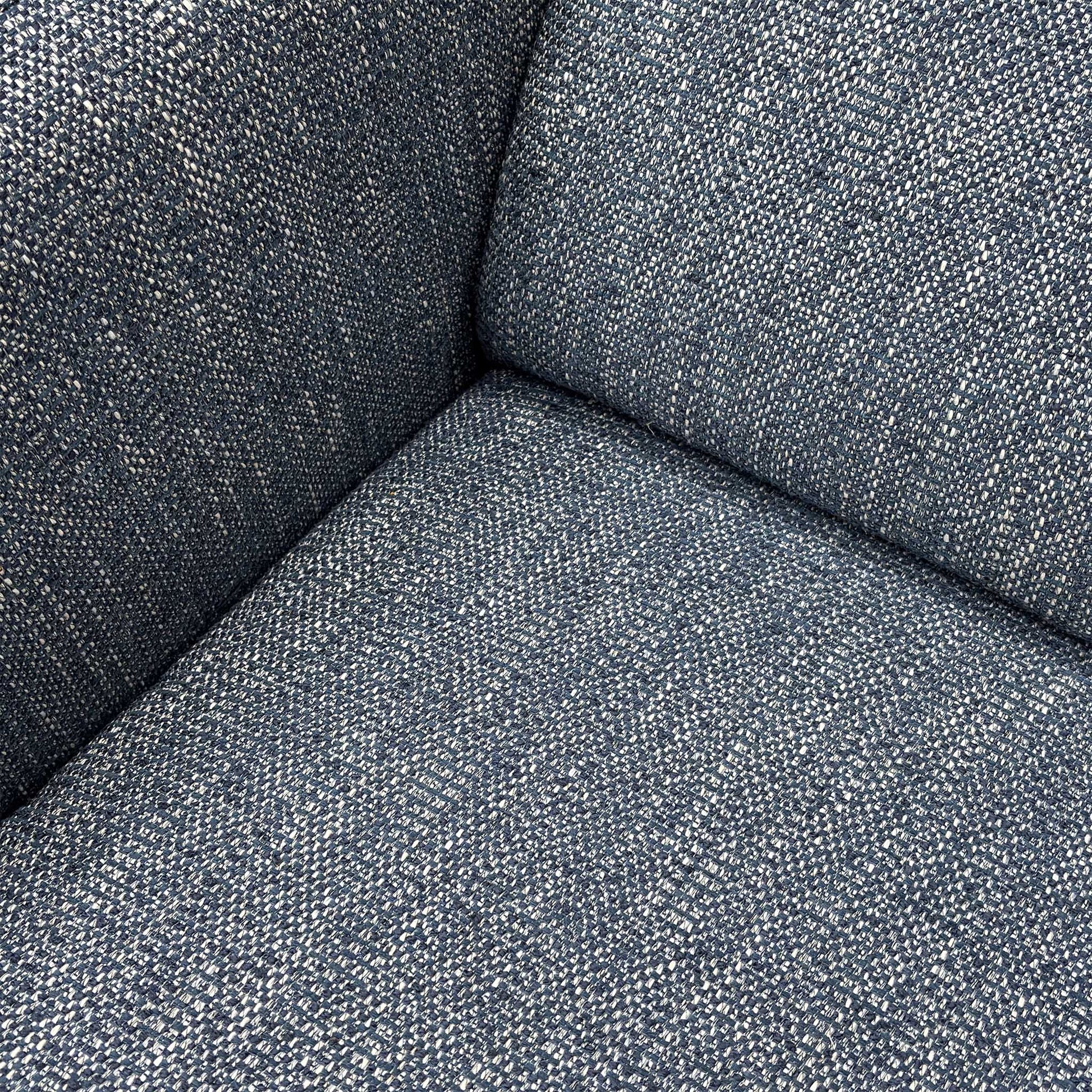 ‘Moderna’ Blr Marine Blue Sw Fabric 3 Seater Power Recliner + Snuggler Chair with Telescopic Headrests Sofa Set Furniture Village
