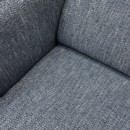 ‘Moderna’ Blr Marine Blue Sw Fabric 3 Seater Power Recliner + Snuggler Chair with Telescopic Headrests Sofa Set Furniture Village