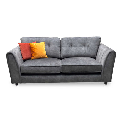 ‘Mariah' Dapple Moleskin-Tri No Insert Fabric 3 Seater Sofa