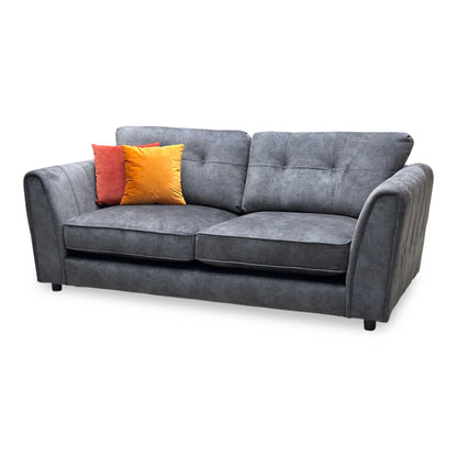‘Mariah' Dapple Moleskin-Tri No Insert Fabric 3 Seater Sofa