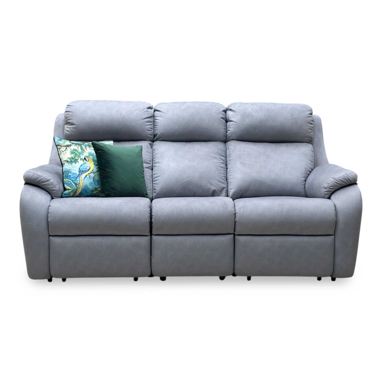 G Plan 'Kingsbury' A124 Stingray Charcoal Grey Fabric 3 Seater Power Recliner Sofa