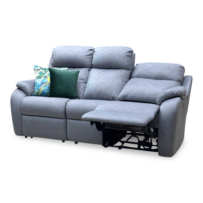G Plan 'Kingsbury' A124 Stingray Charcoal Grey Fabric 3 Seater Power Recliner Sofa