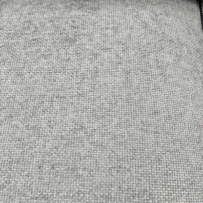‘Dury’ Grey Chunky Weave Fabric Standard Back Corner Group Sofa