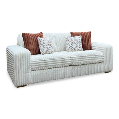 ‘Cosy’ Natural Cord Fabric 2 Seater Sofa