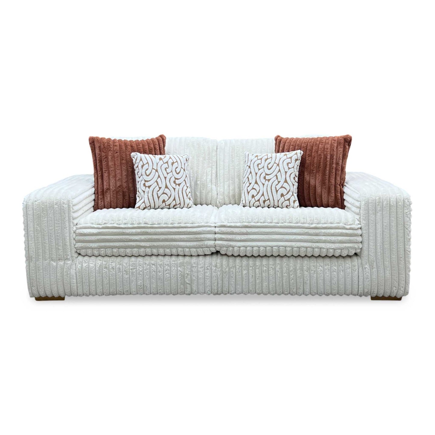 ‘Cosy’ Natural Cord Fabric 2 Seater Sofa