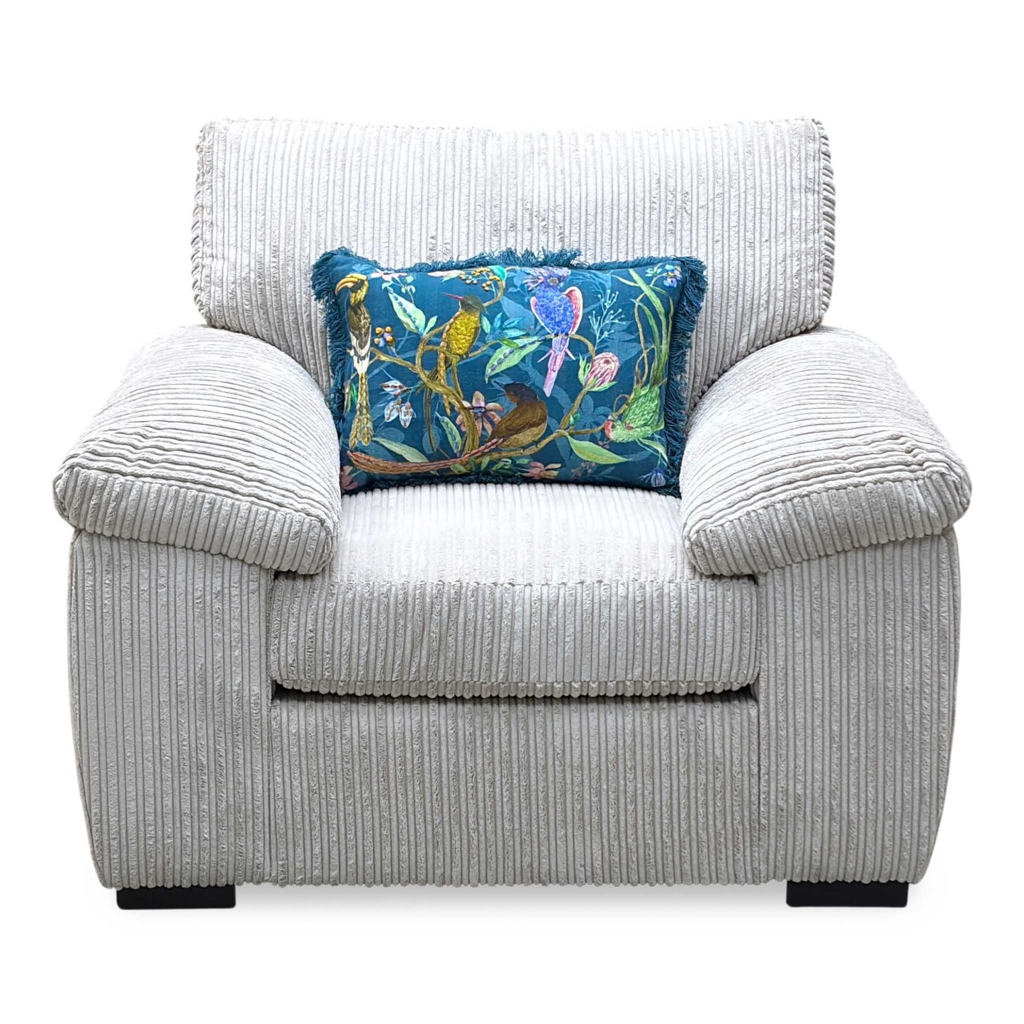 ‘Amalfi’ Silver Fabric Armchair