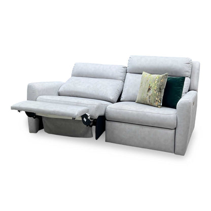 G Plan ‘Wren’ A124 Stingray Charcoal Grey Fabric 3 Seater Power Recliner Sofa with Power Headrests and Power Lumbar