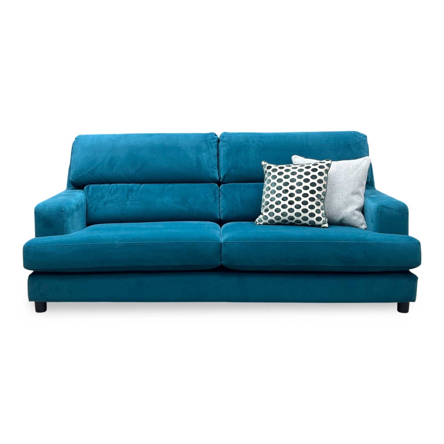 The Lounge Co. ‘Romilly’ Dra008 Dragoneye Teal Wa Ft Fabric 3 Seater Sofa