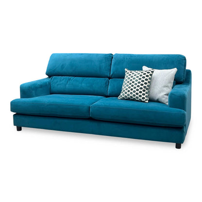 The Lounge Co. ‘Romilly’ Dra008 Dragoneye Teal Wa Ft Fabric 3 Seater Sofa