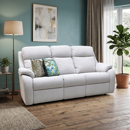 G Plan ‘Kingsbury’ A010 Swift Oatmeal Fabric 3 Seater Sofa