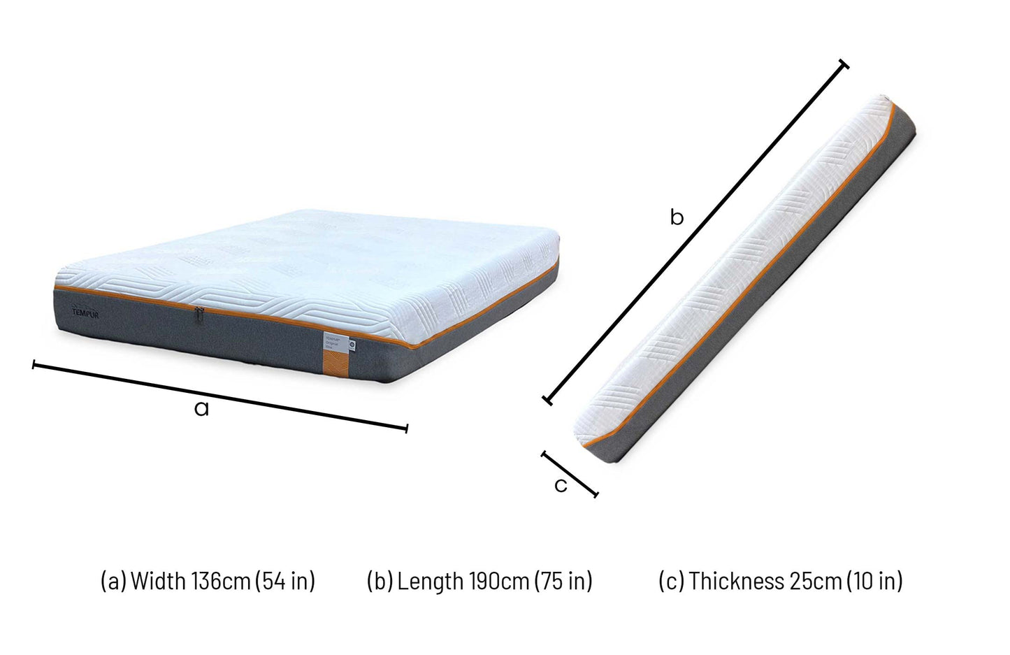 TEMPUR Original Elite Memory Foam Medium Firm Mattress - Double